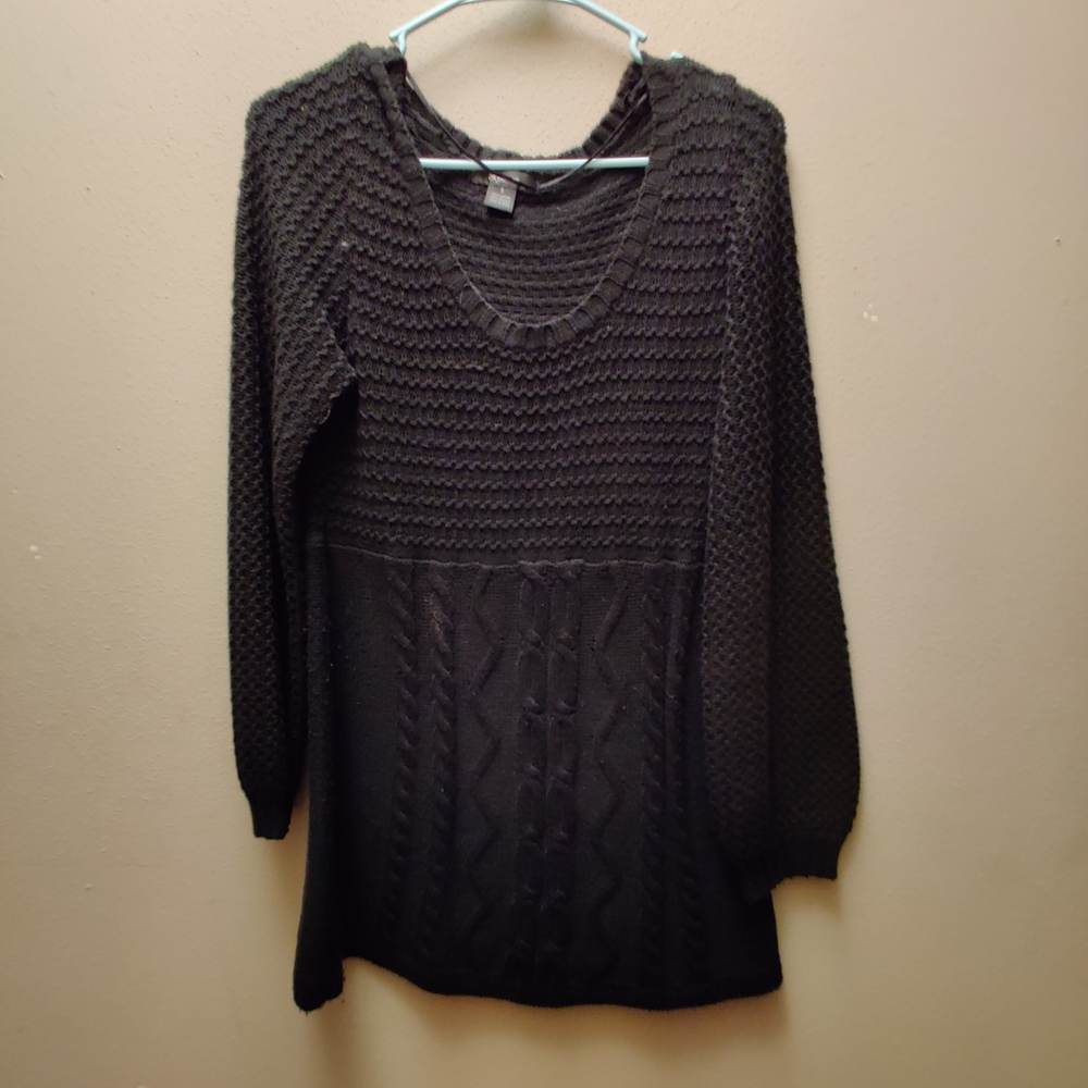 Style & Co Black Knit Sweater